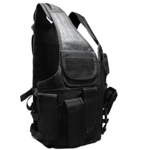 Chaleco Tactico Con Porta Pistola Y Cargadores Ajustable